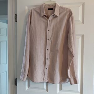 Theory Linen/Cotton Mens Shirt ~XL
